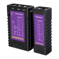 Кабельный тестер Ermenrich NetGeeks NP10, фиолетовый