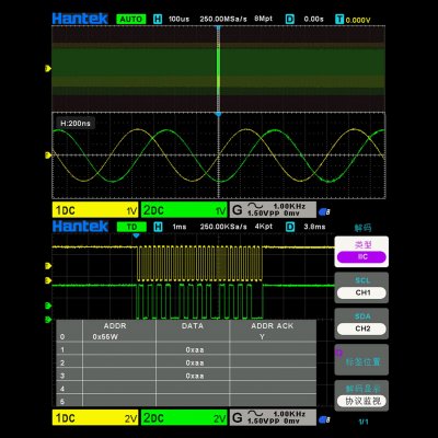 Осциллограф цифровой настольный Hantek DSO2D15